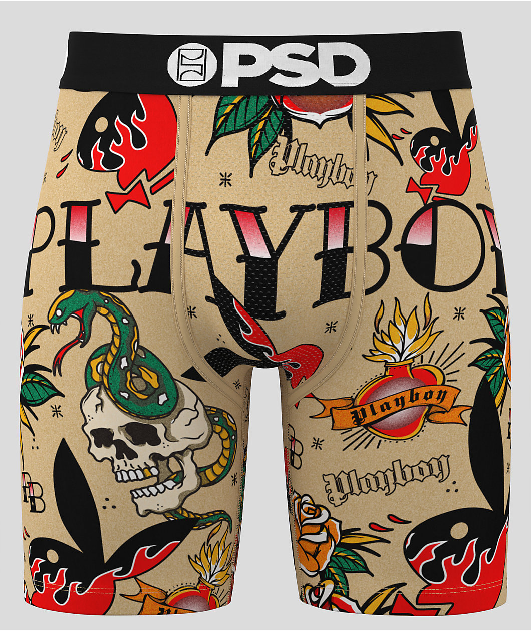 PSD x Playboy Inked Brown Boxer Briefs