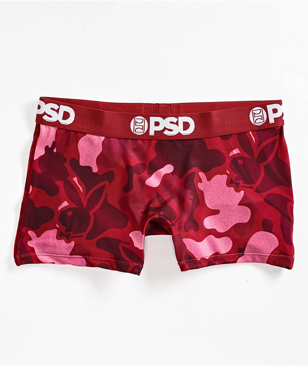 PSD x Playboy Silk Red Camo Boyshort Underwear