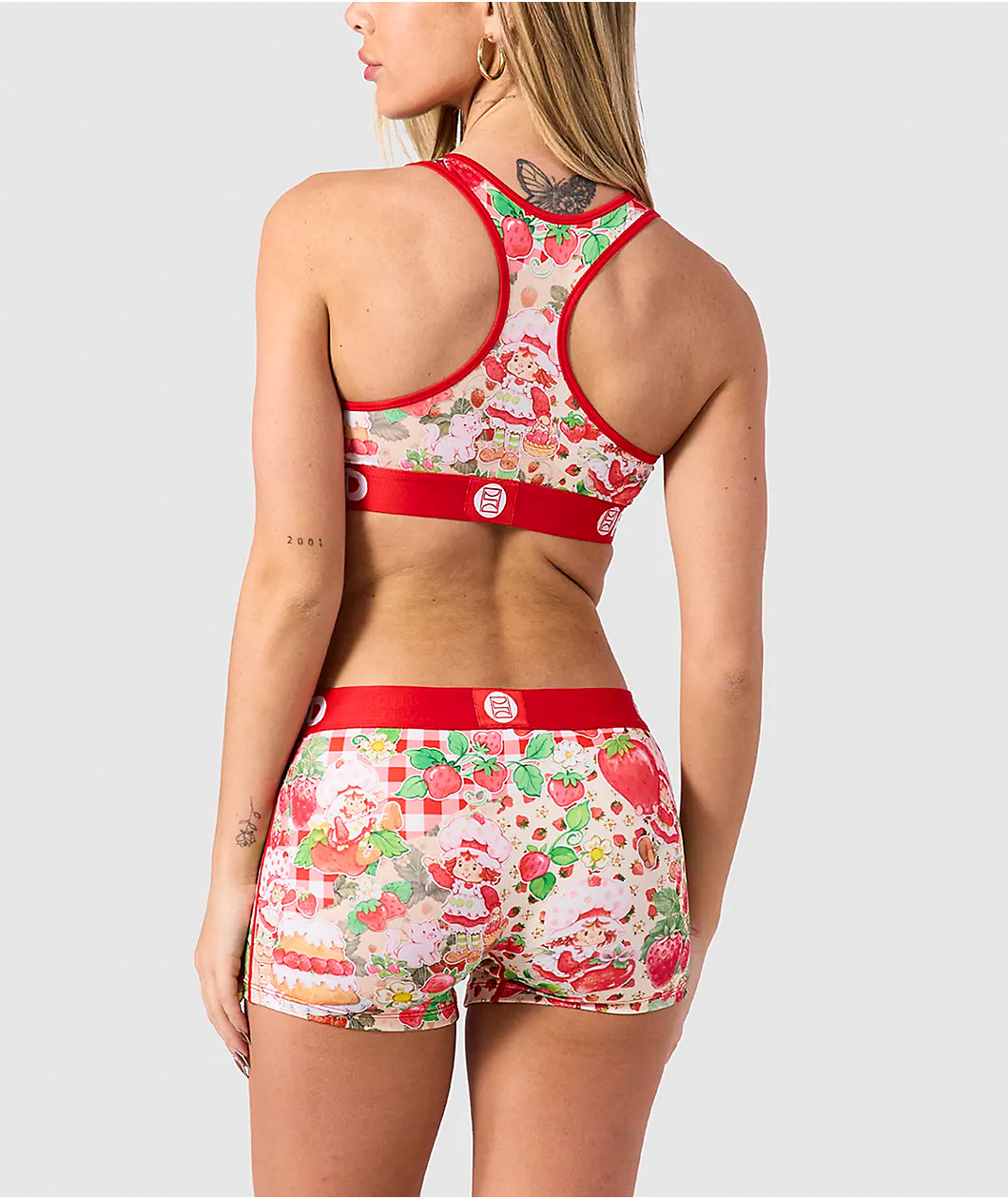 PSD x Strawberry Shortcake Berry Field Fever Red Boyshort Underwear