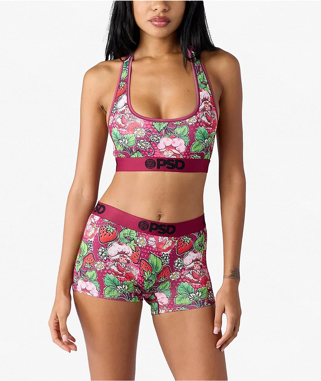PSD x Strawberry Shortcake Dark Berry Purple Sports Bra