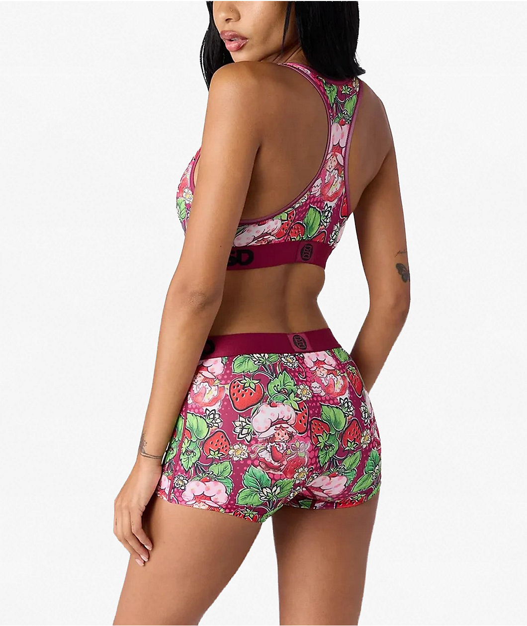 PSD x Strawberry Shortcake Dark Berry Purple Sports Bra