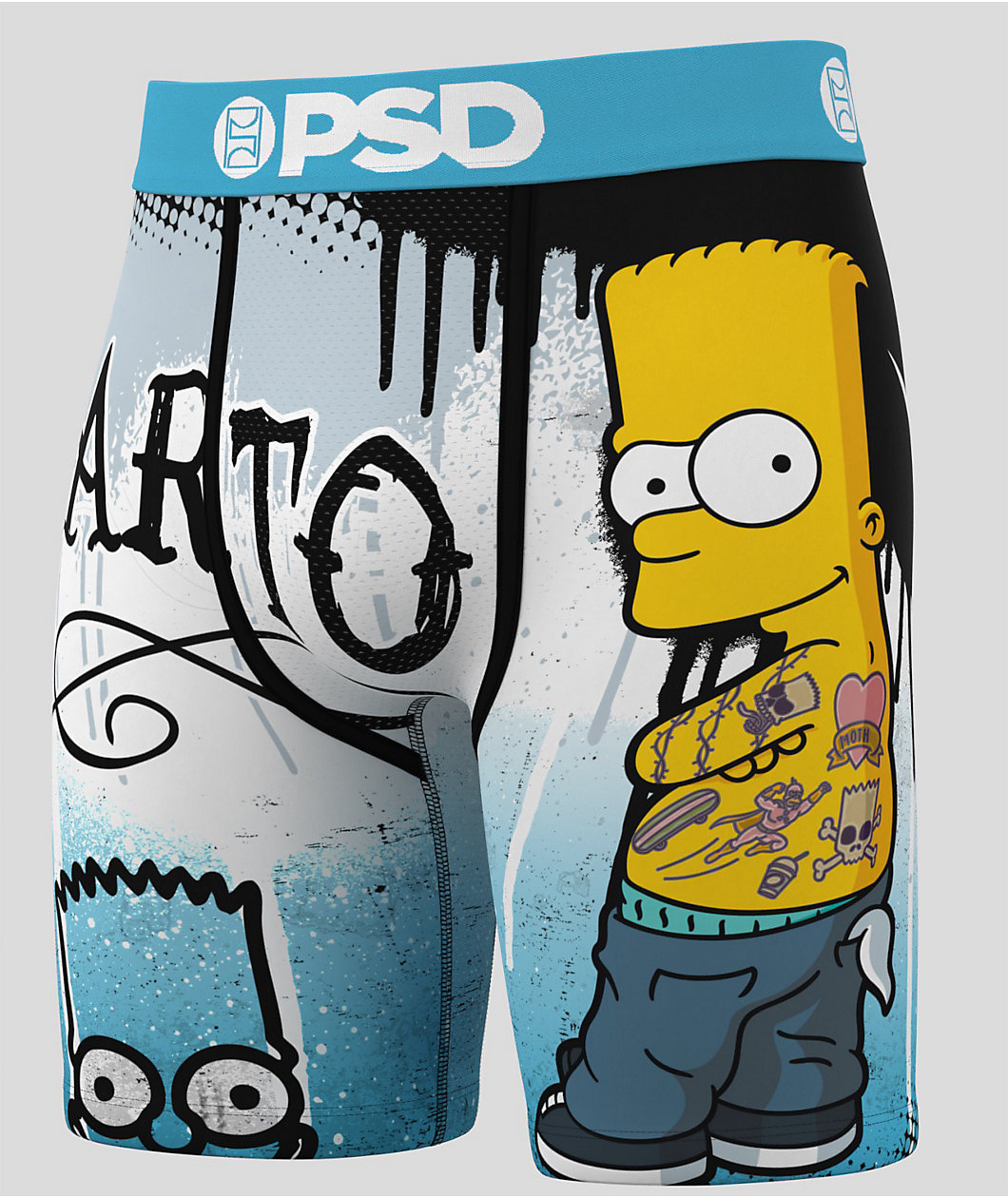 PSD x The Simpsons Hellraiser Bart Blue Boxer Briefs