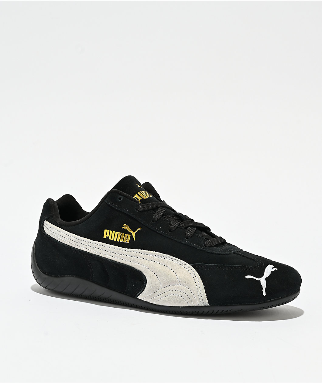PUMA Men's Speedcat OG Black & White Shoes