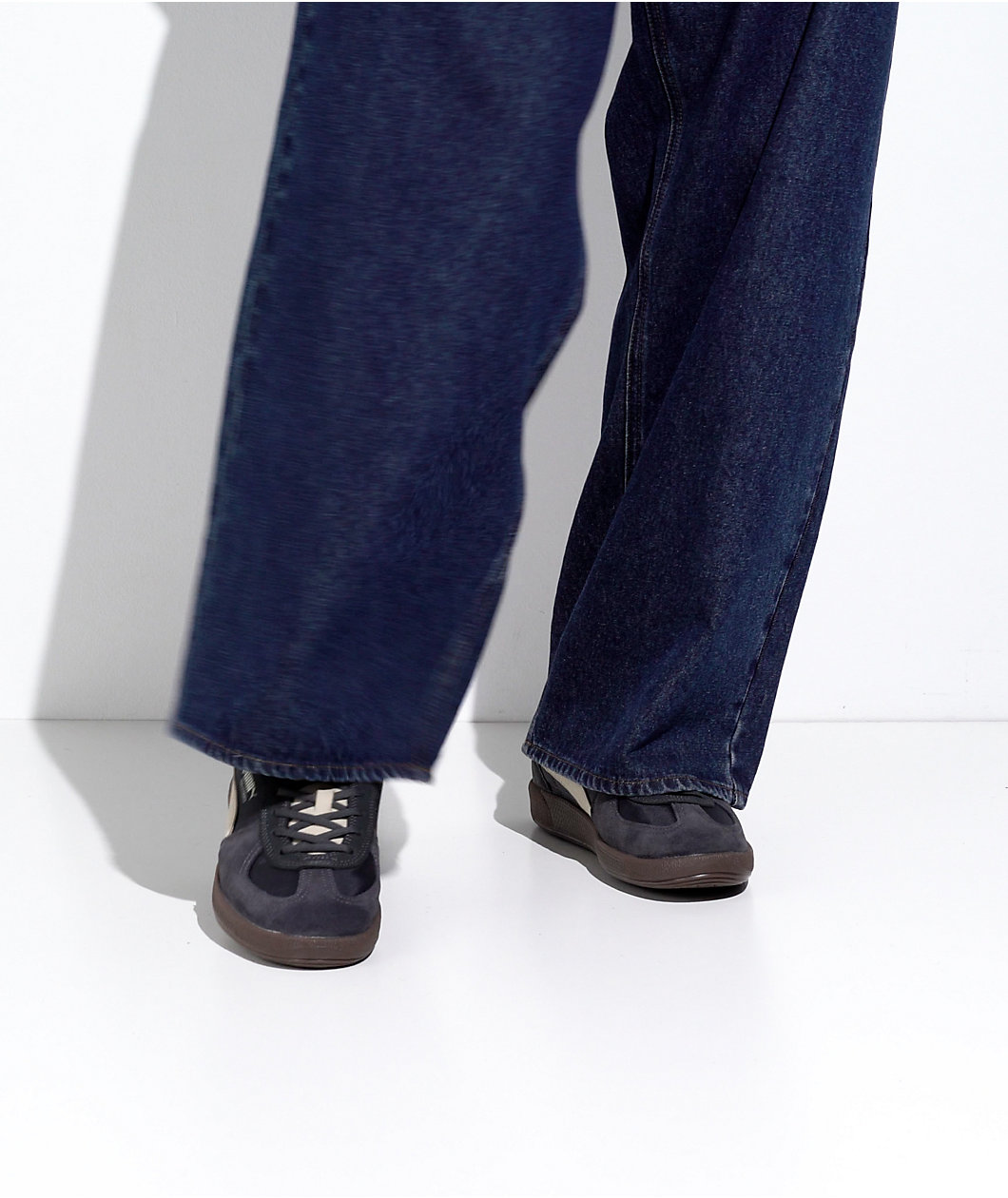 PUMA Palermo Pop Dark Sky Grey & Desert Dune Shoes