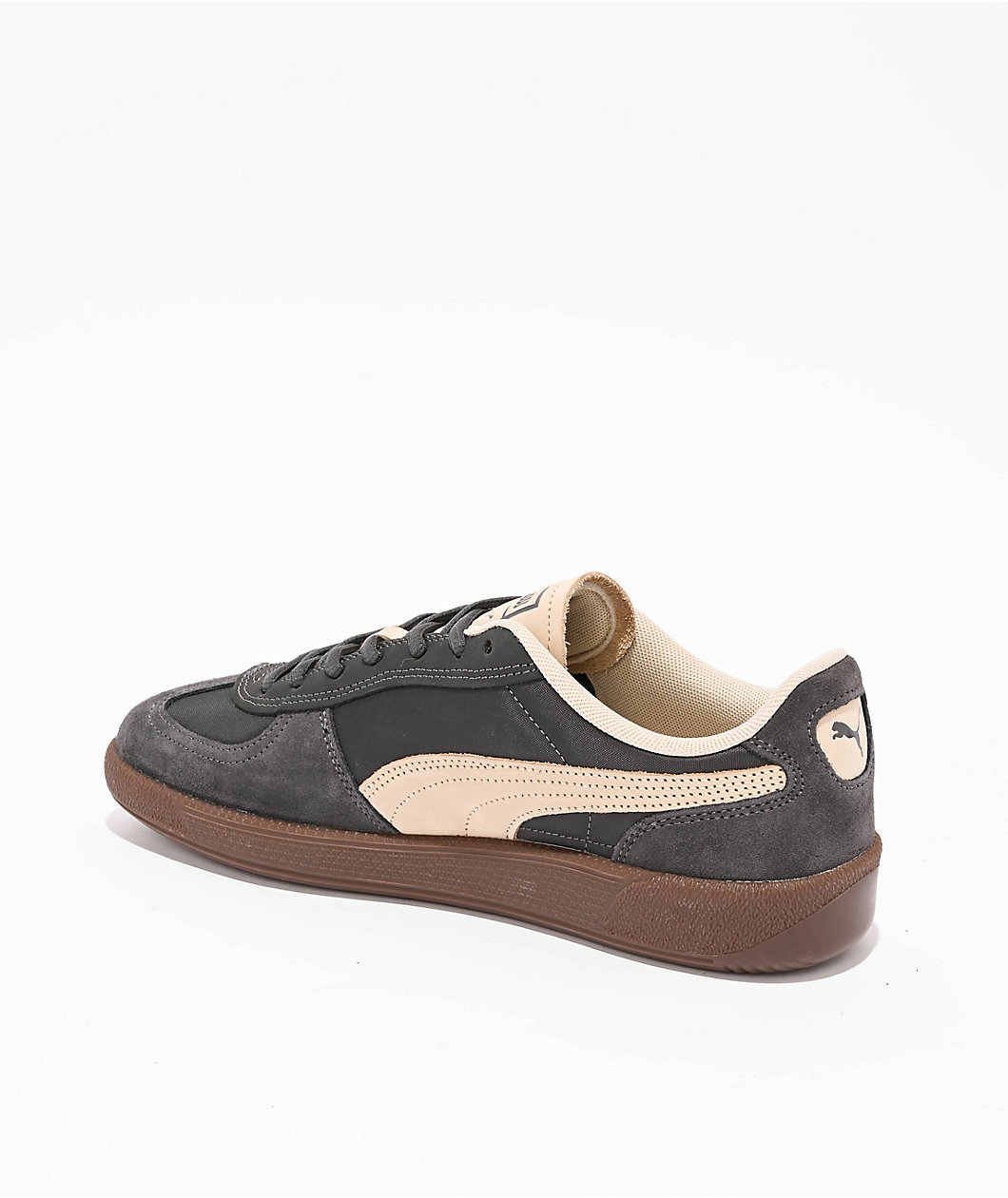 PUMA Palermo Pop Dark Sky Grey & Desert Dune Shoes