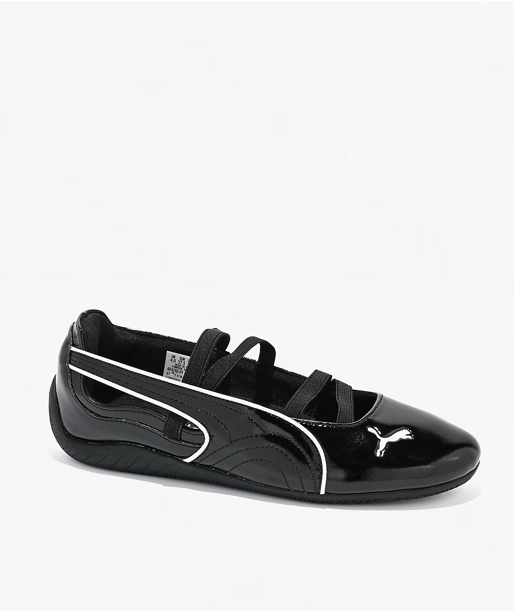 PUMA Women's Speedcat Ballet Glossy Black Shoes