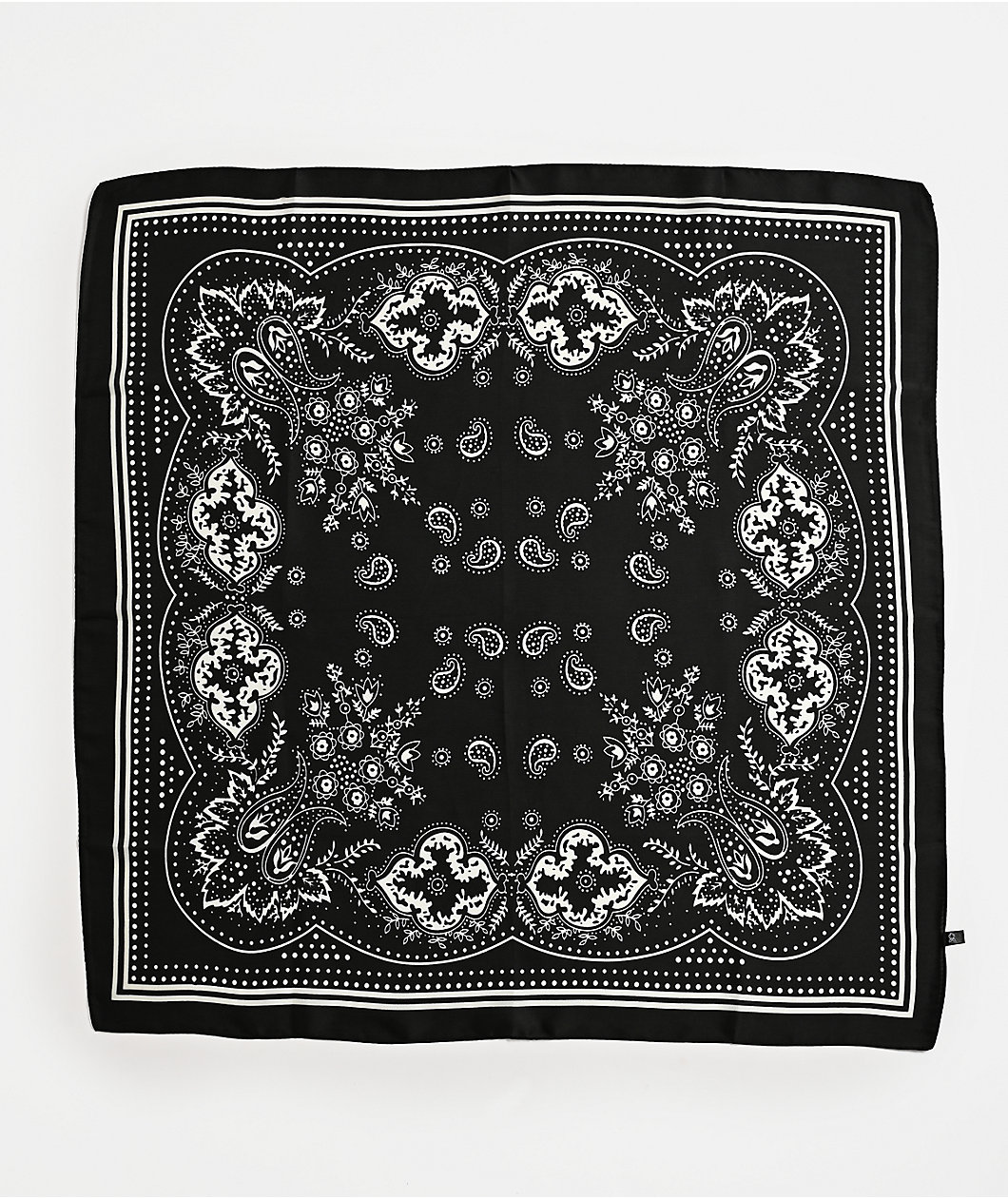 Paisley Black Bandana