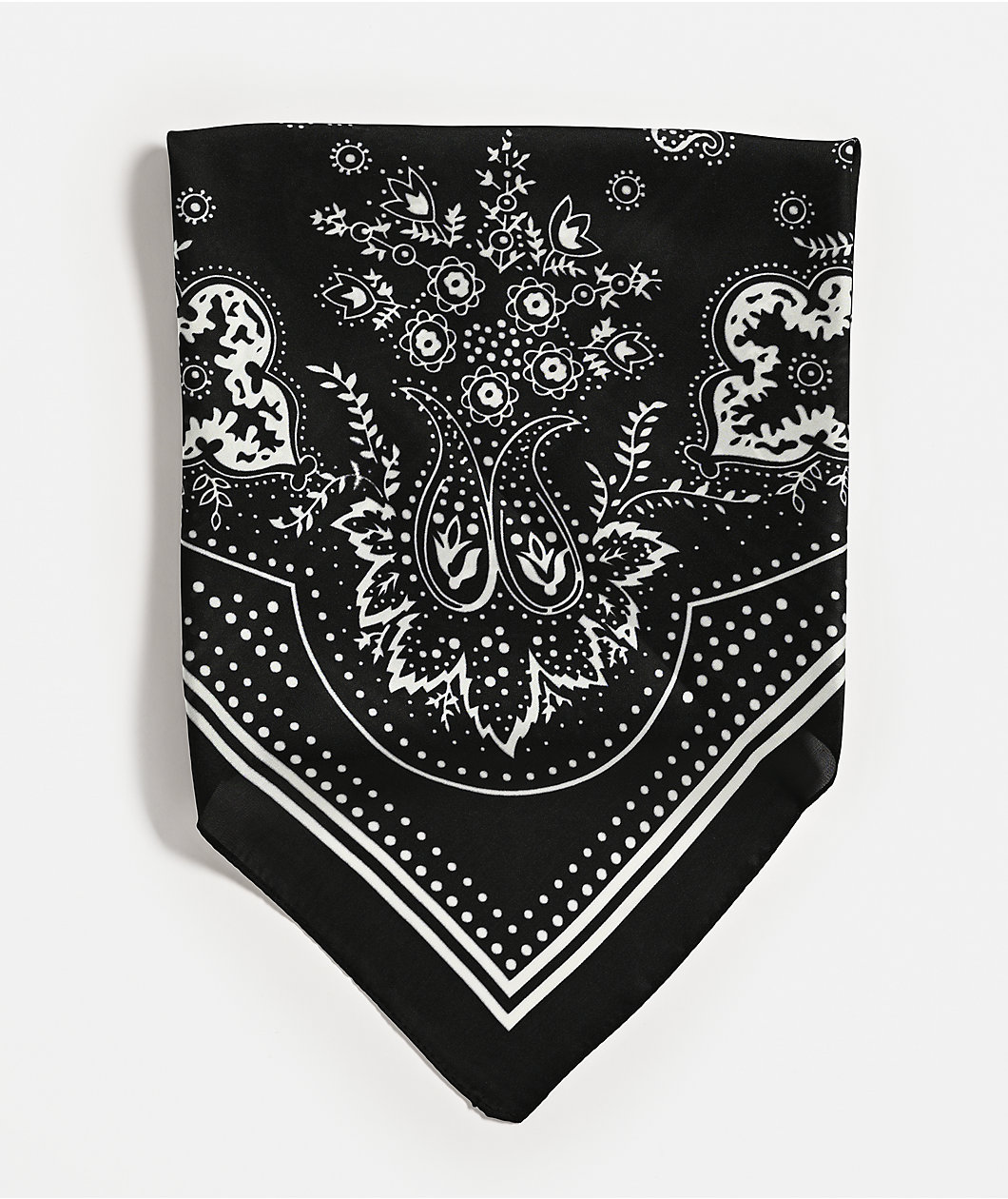 Paisley Black Bandana