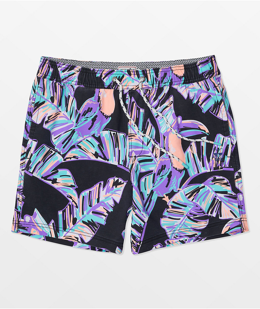 Party Pants Captain Toucan Black Board Shorts