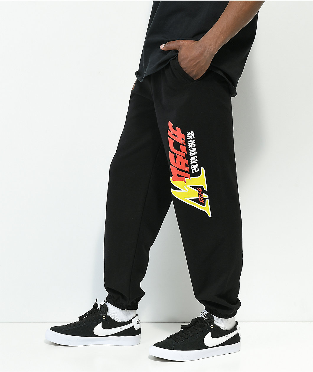 Paterson x Gundam Wing Black Sweatpants