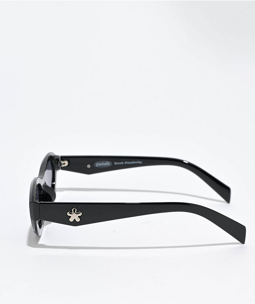 Petals and Peacocks Dahlia Black Sunglasses