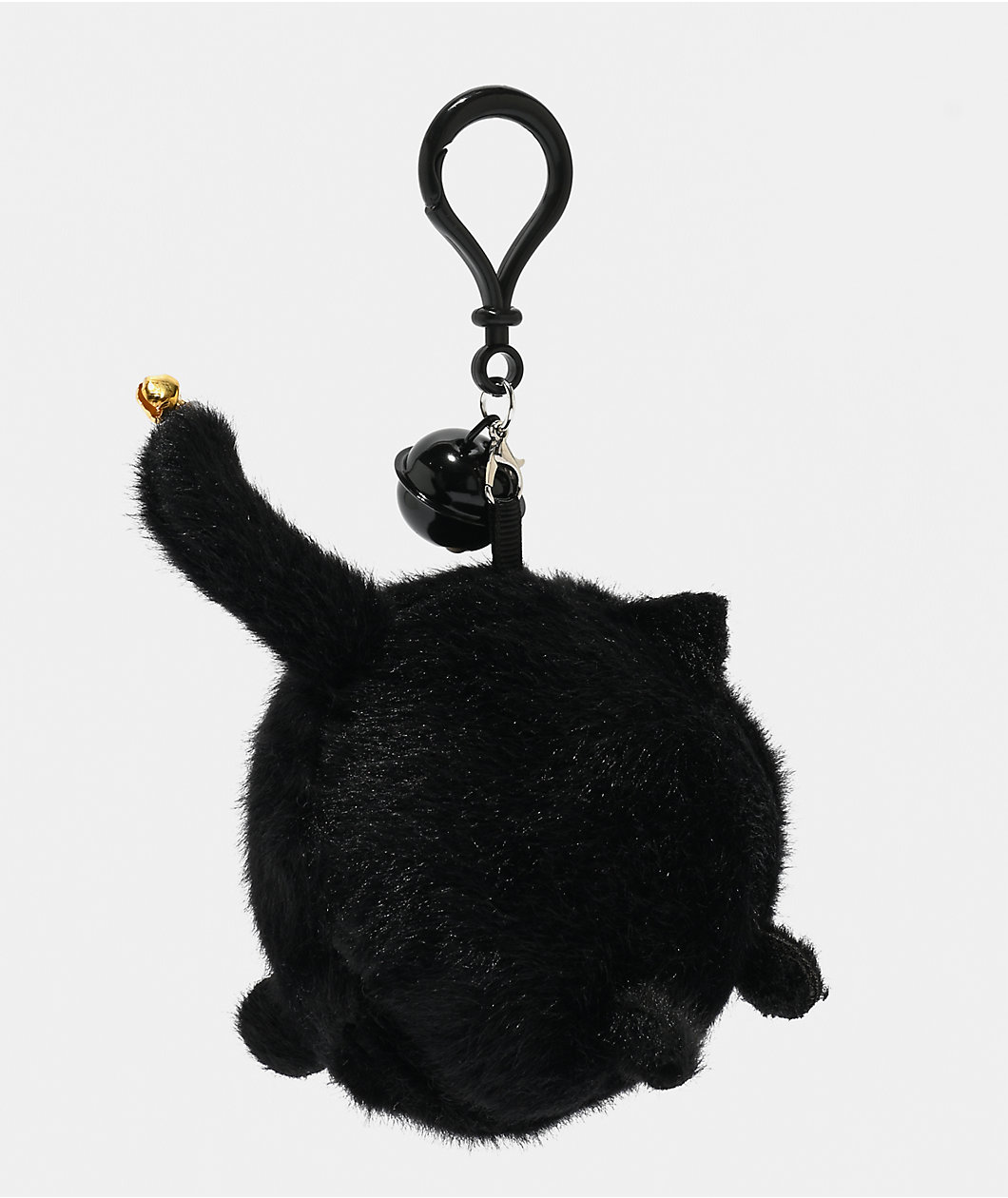 Petals and Peacocks Kitty Black Plush Bag Charm