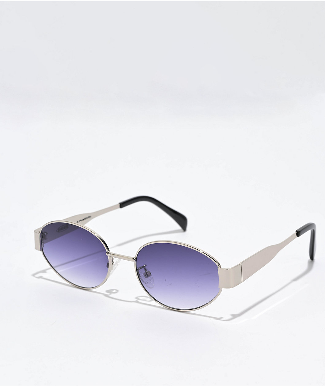 Petals and Peacocks Lustra Silver Sunglasses