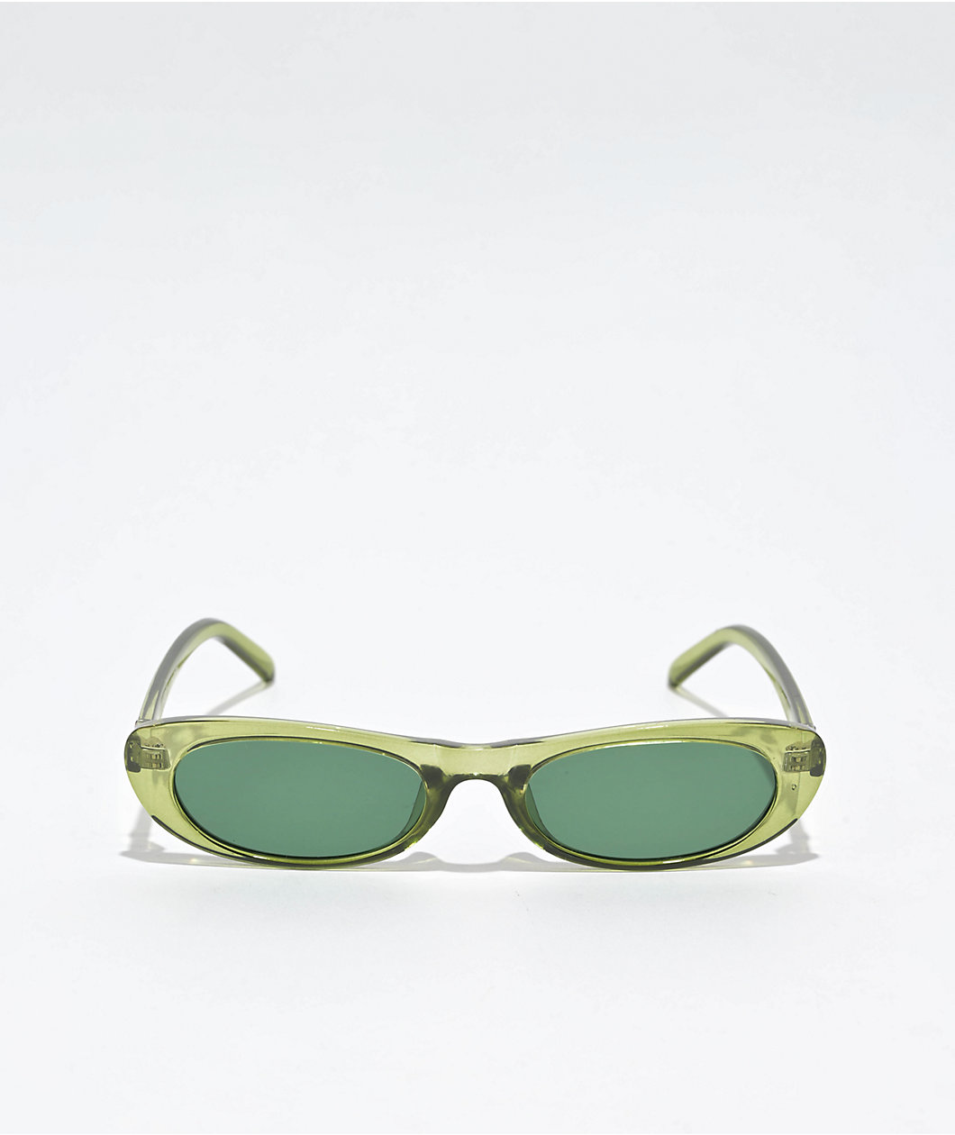 Petals and Peacocks Svelte Green Sunglasses