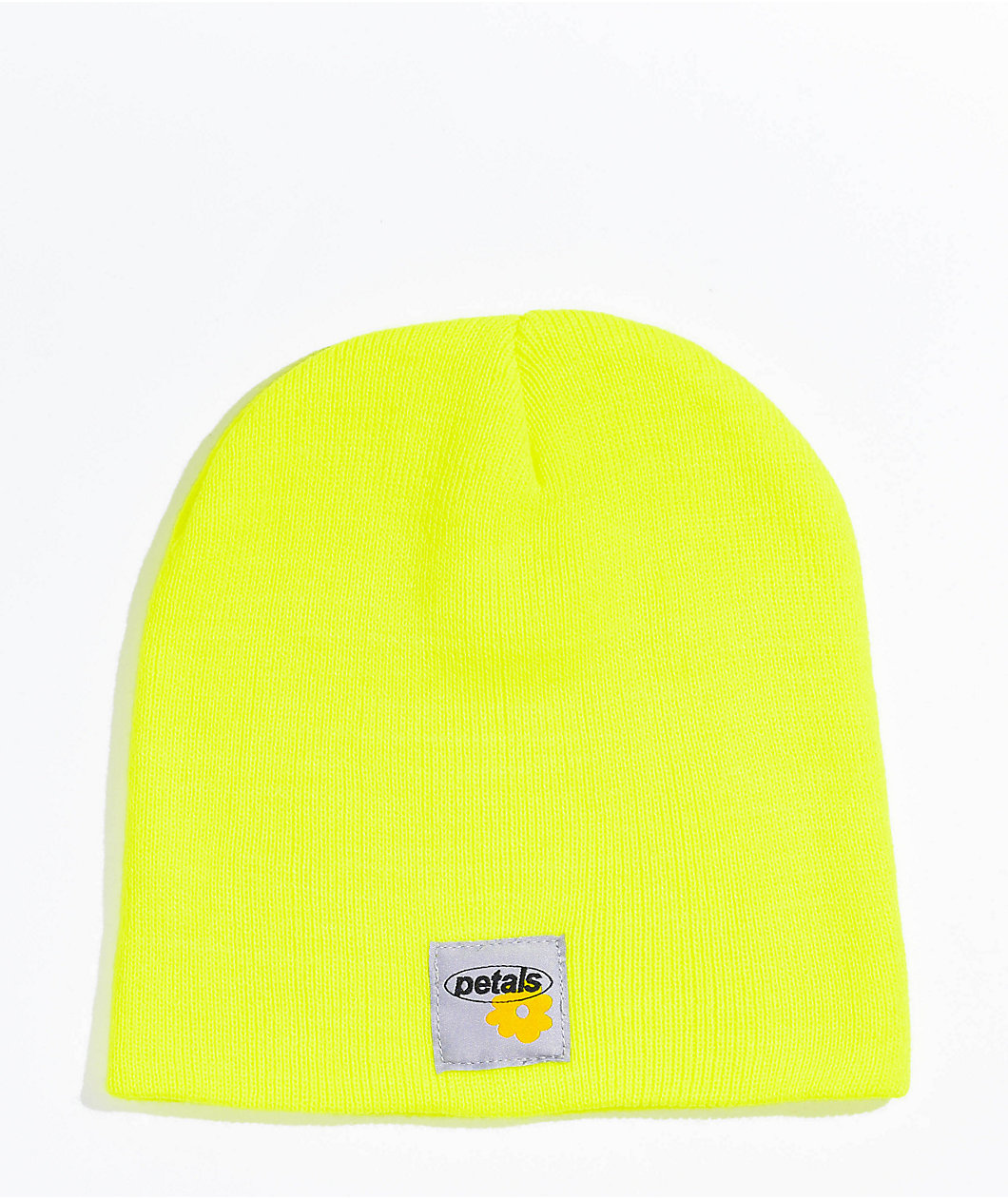 Petals and Peacocks Yellow Skull Cap Beanie