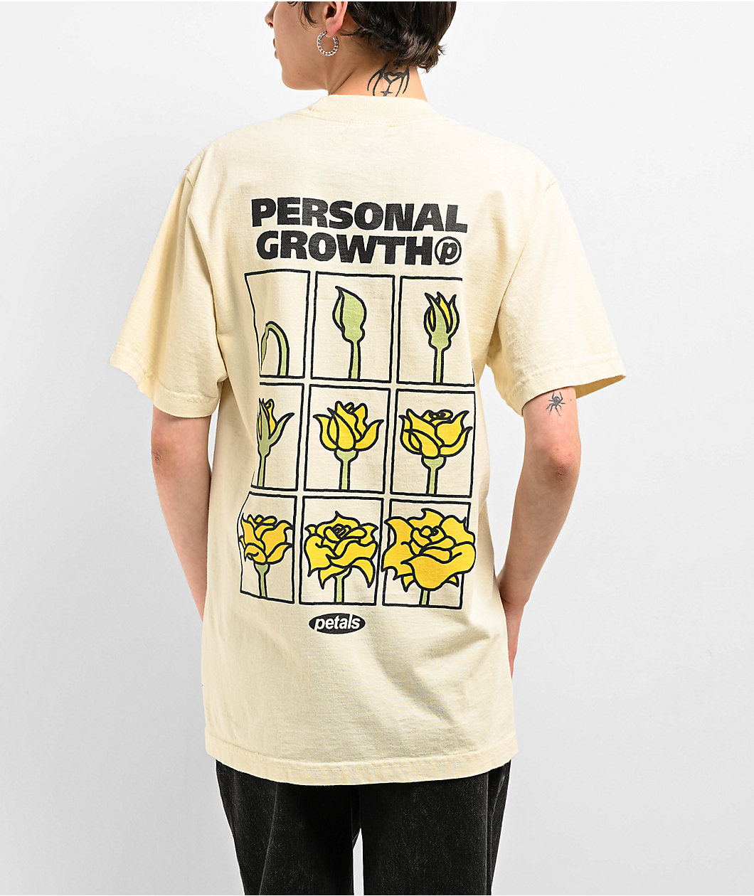 Petals by Petals & Peacocks Personal Growth Natural T-Shirt