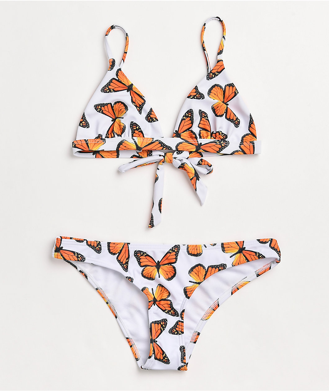 Petals by Petals and Peacocks Butterfly Effect White Cheeky Bikini Bottom