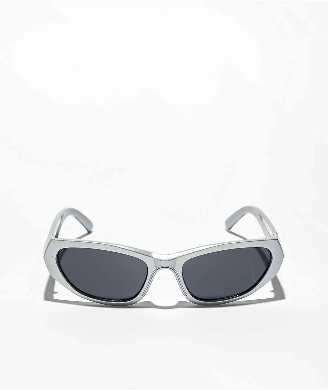 Petals by Petals and Peacocks Y2K Alpha Silver & Black Sunglasses