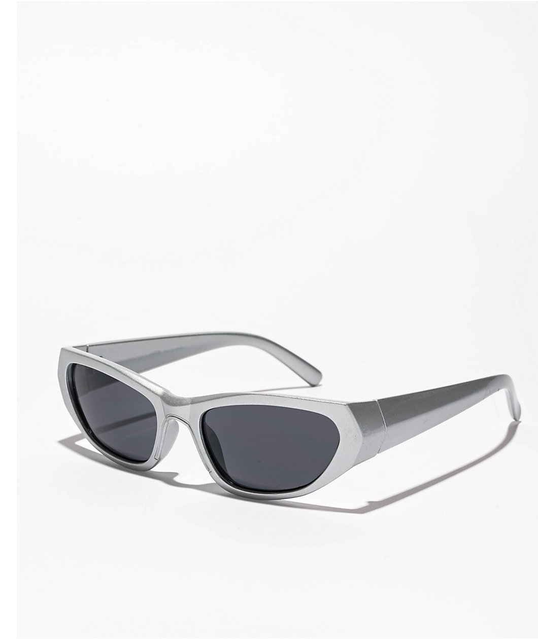 Petals by Petals and Peacocks Y2K Alpha Silver & Black Sunglasses