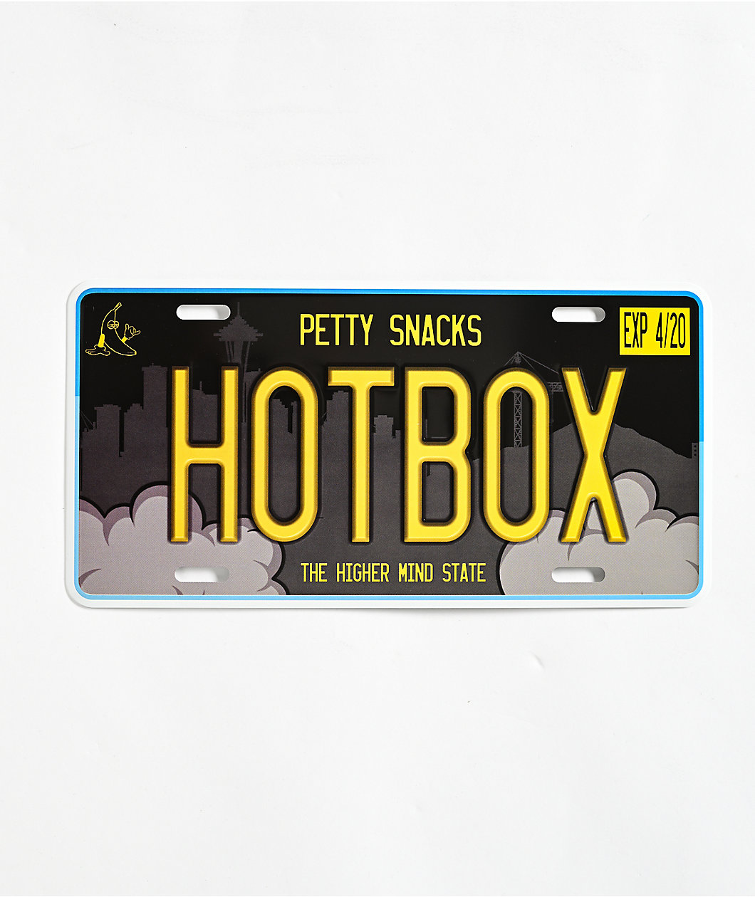 Petty Snacks Hotbox License Plate