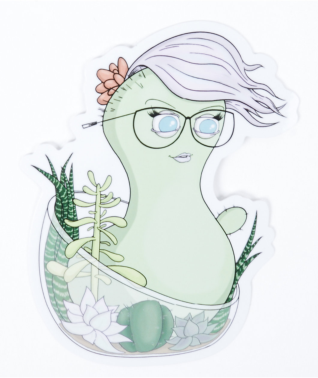 Petty Snacks Jade Sticker
