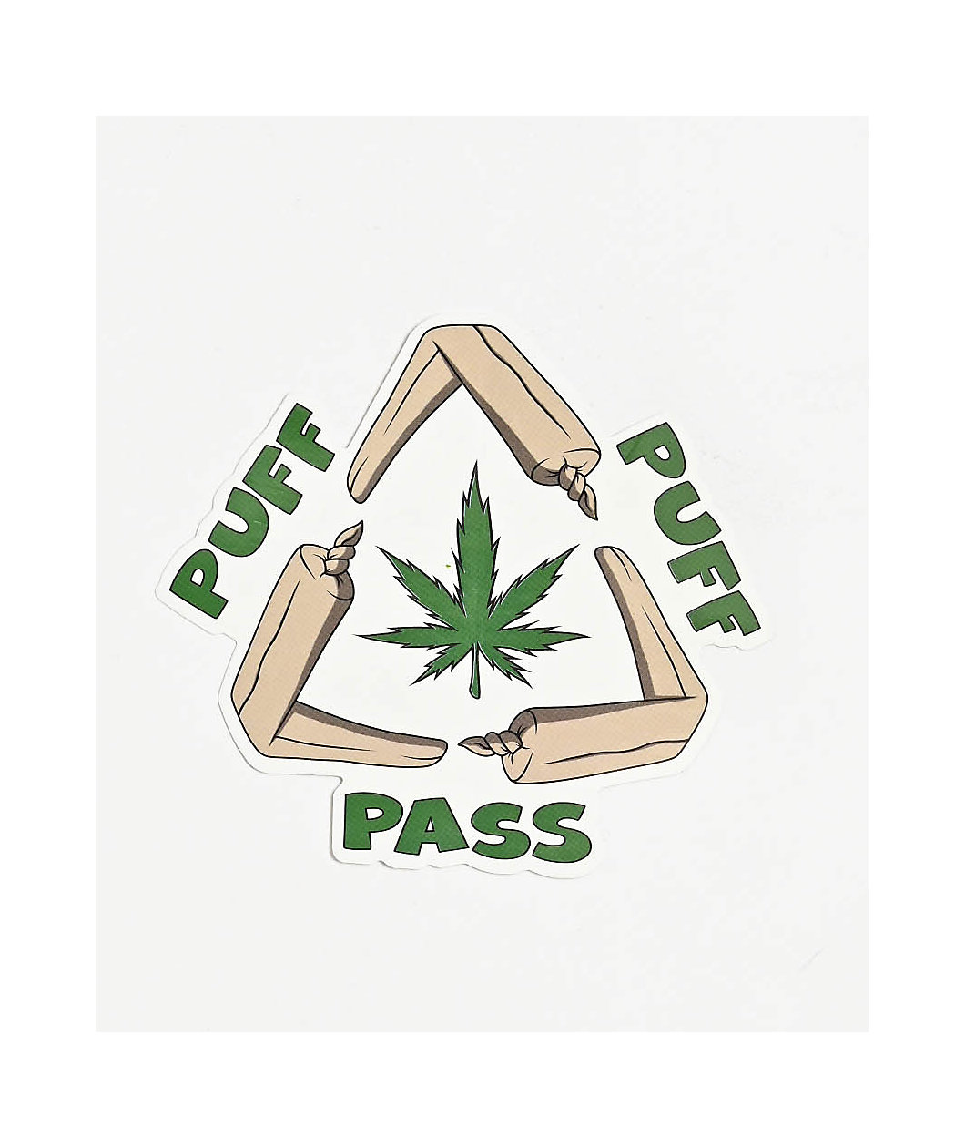 Petty Snacks Puff Puff Pass Sticker