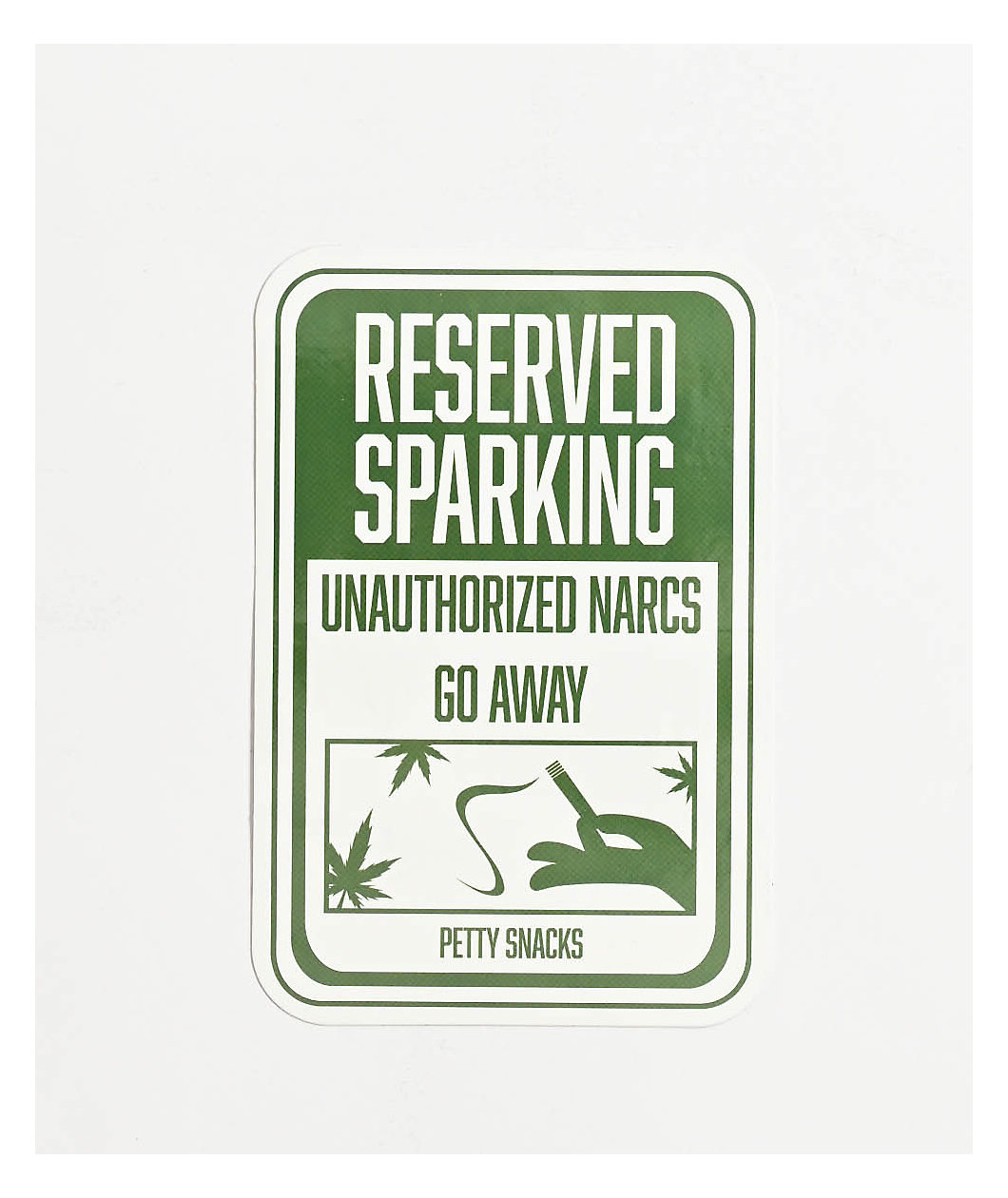 Petty Snacks Reserved Sparking Sticker