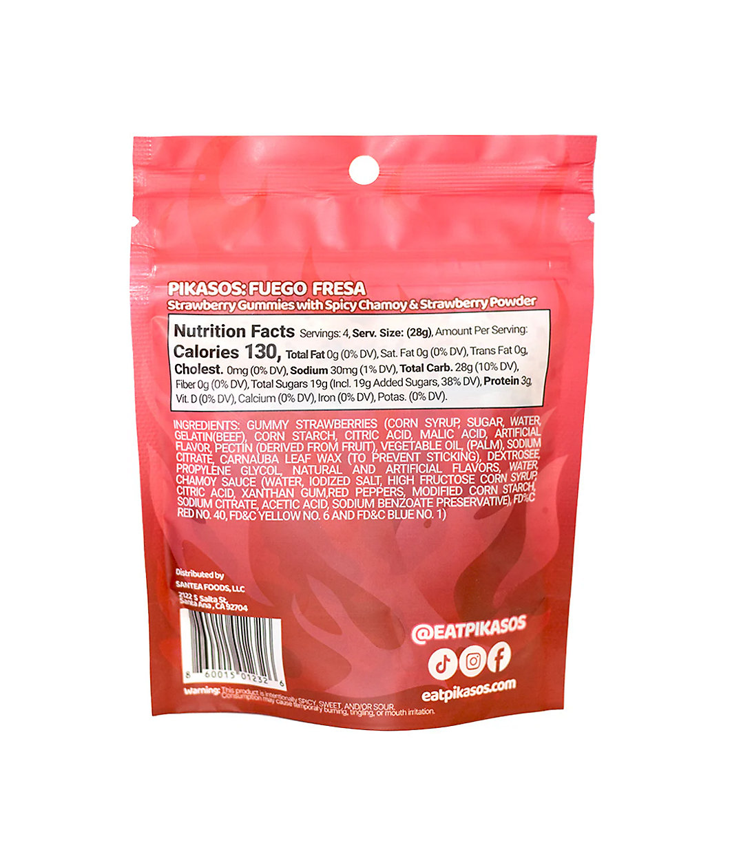 Pikasos Fuego Fresa Gummy Candy