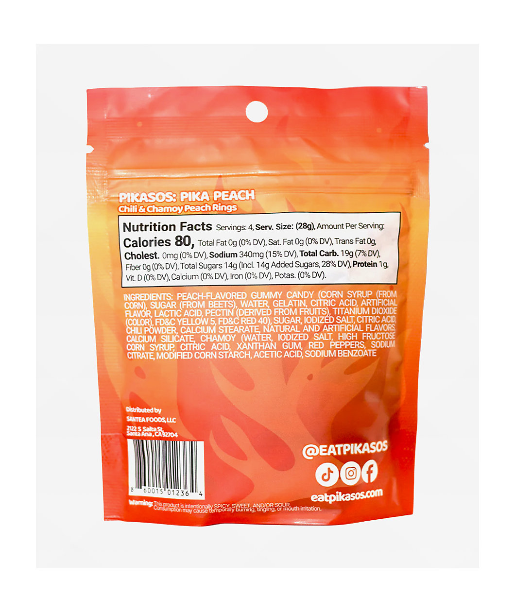 Pikasos Pika Peach Gummy Candy