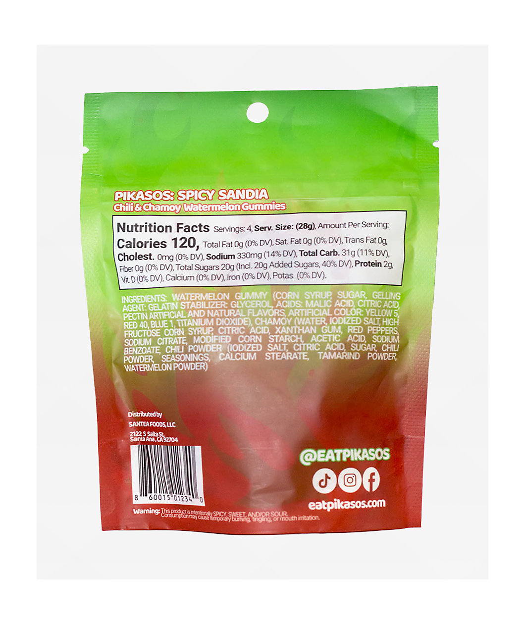 Pikasos Spicy Sandia Gummy Candy