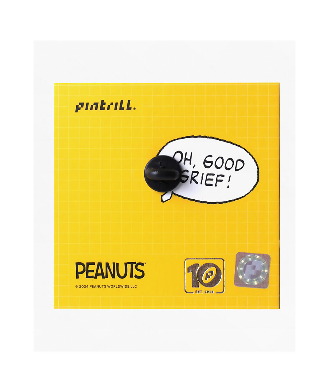 Pintrill x Peanuts Lucy's Psychiatry Booth Enamel Pin