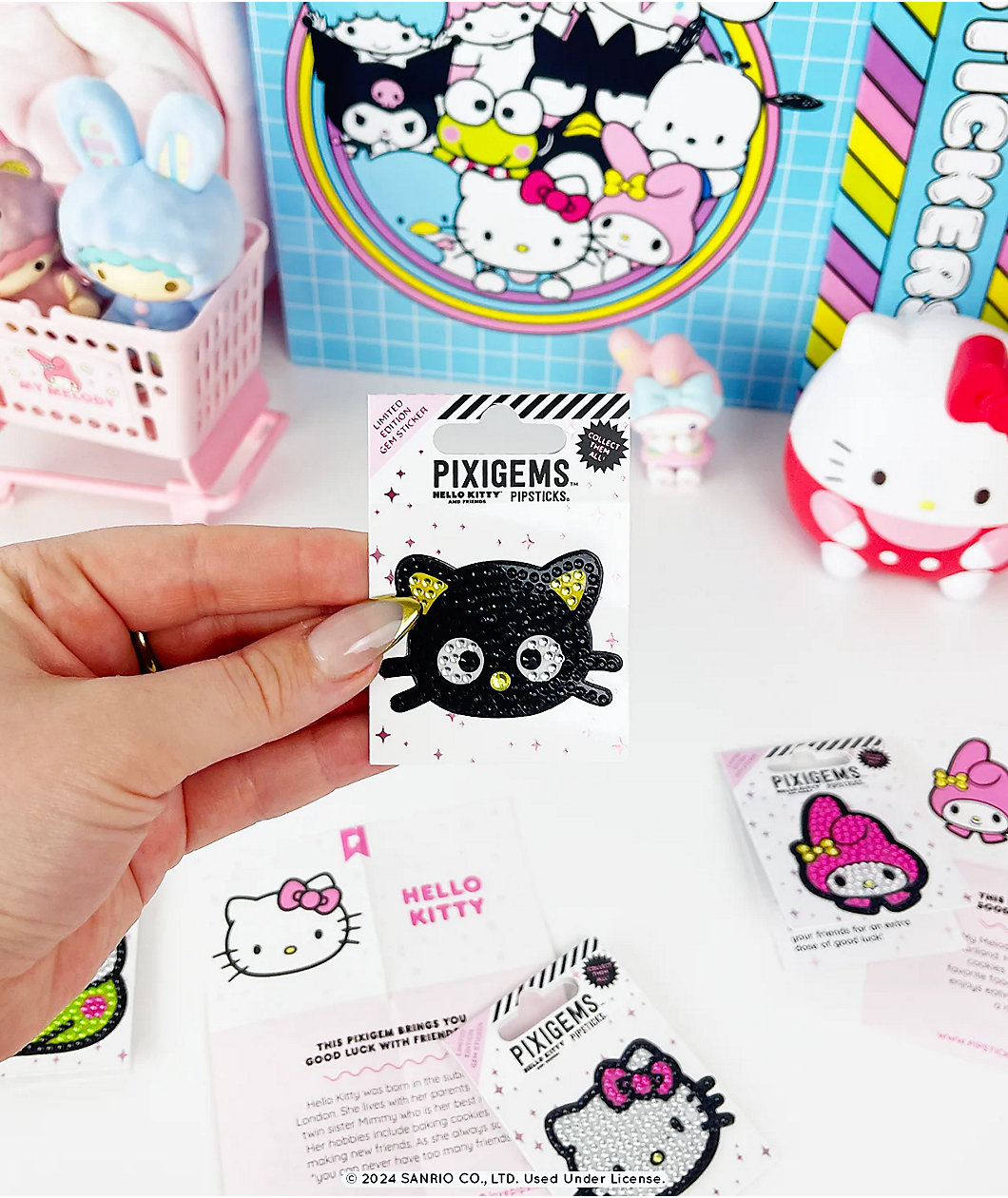 Pipsticks x Hello Kitty and Friends Chococat Pixigem Sticker