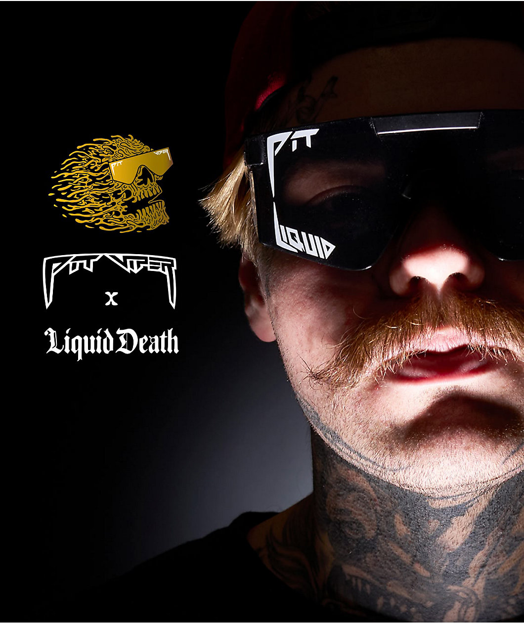 Pit Viper x Liquid Death The Exec Original Black & Smoke Polarized Sunglasses
