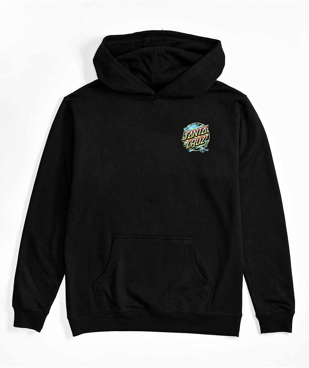Pokemon & Santa Cruz Pikachu Spray Dot Youth Black Hoodie