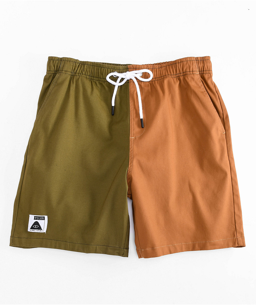 Poler Dusty Brown & Green Shorts