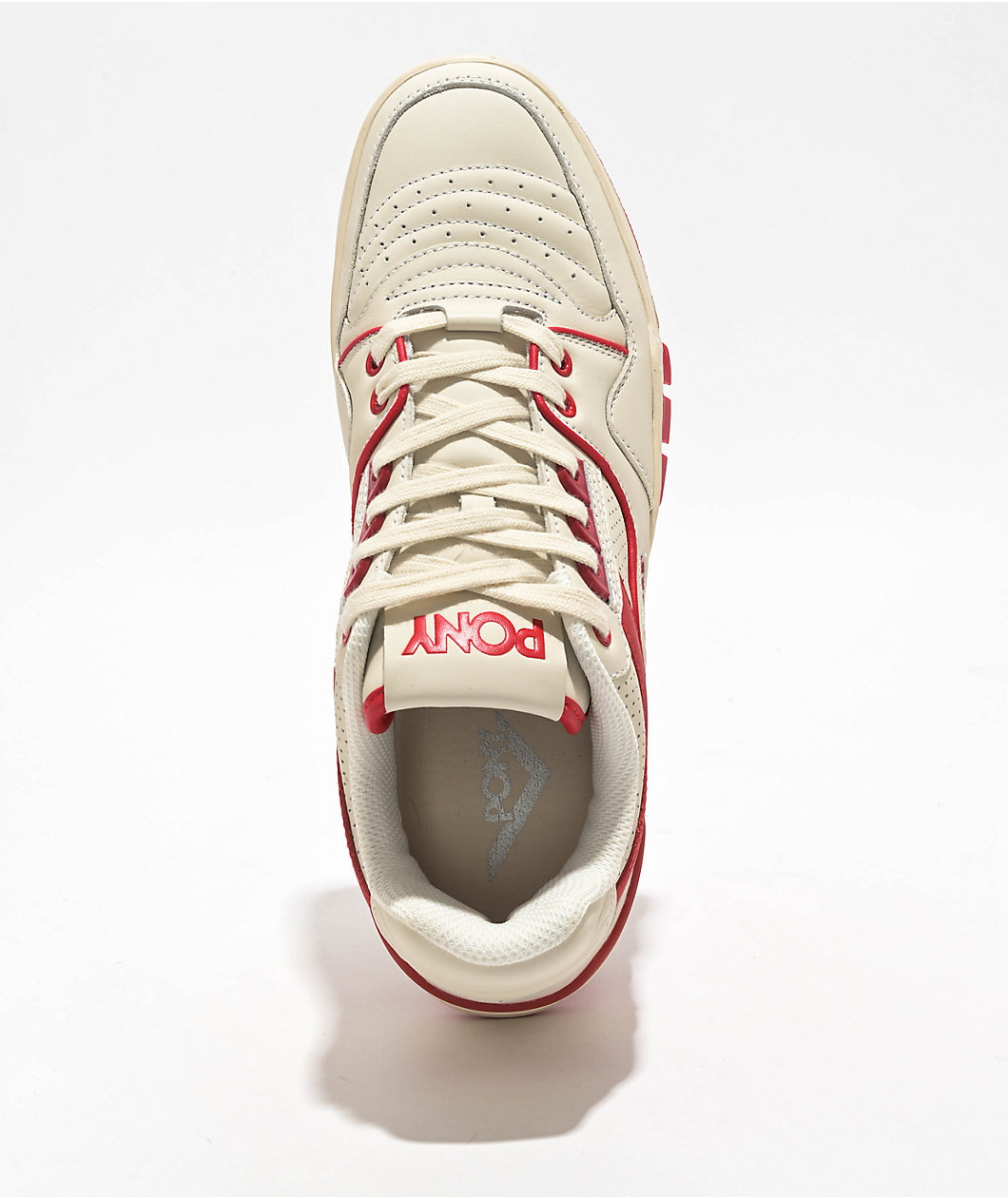 Pony M-100 Low Off White & Red Shoe