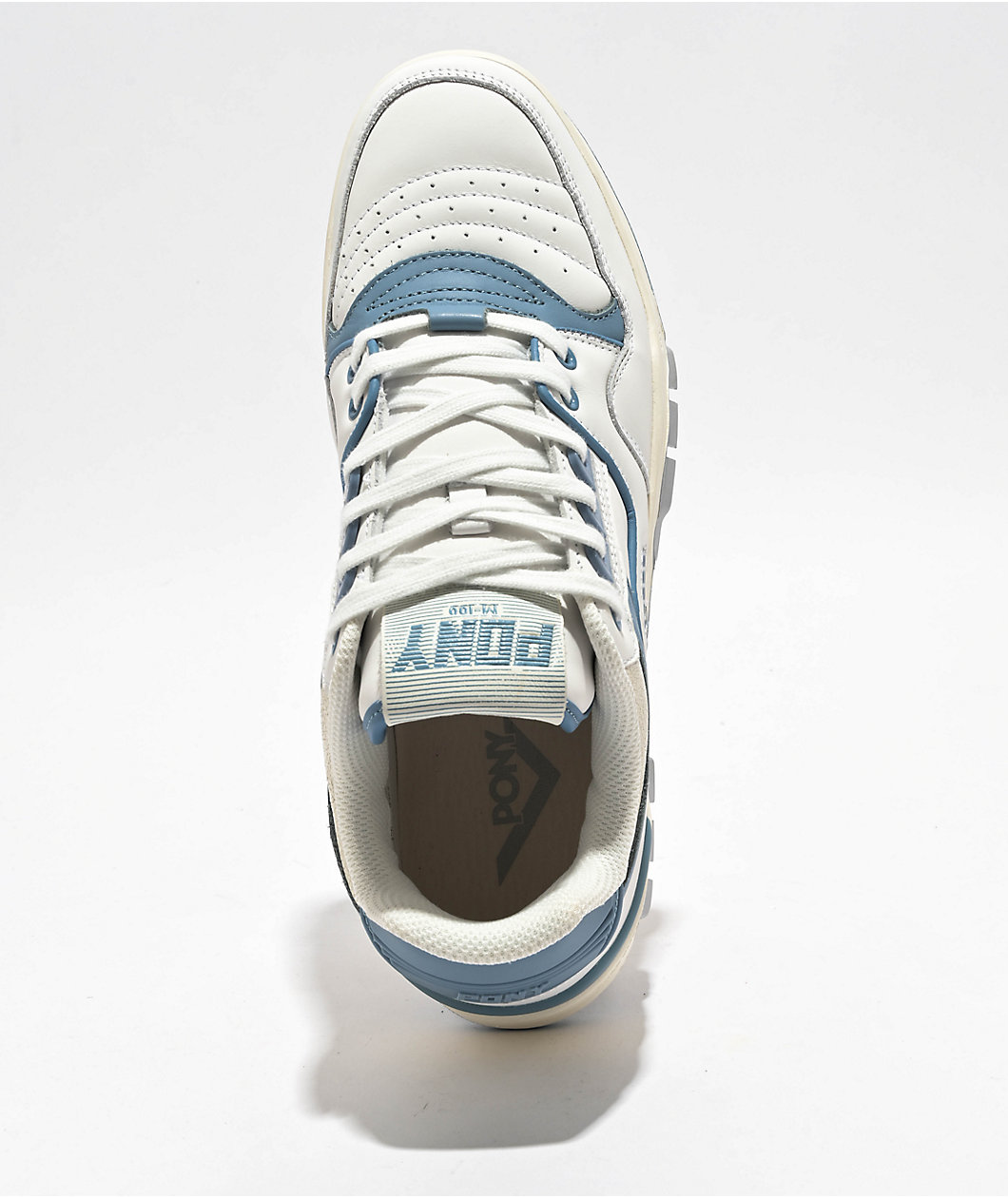 Pony M-100 Low White & Blue Shadow Shoes