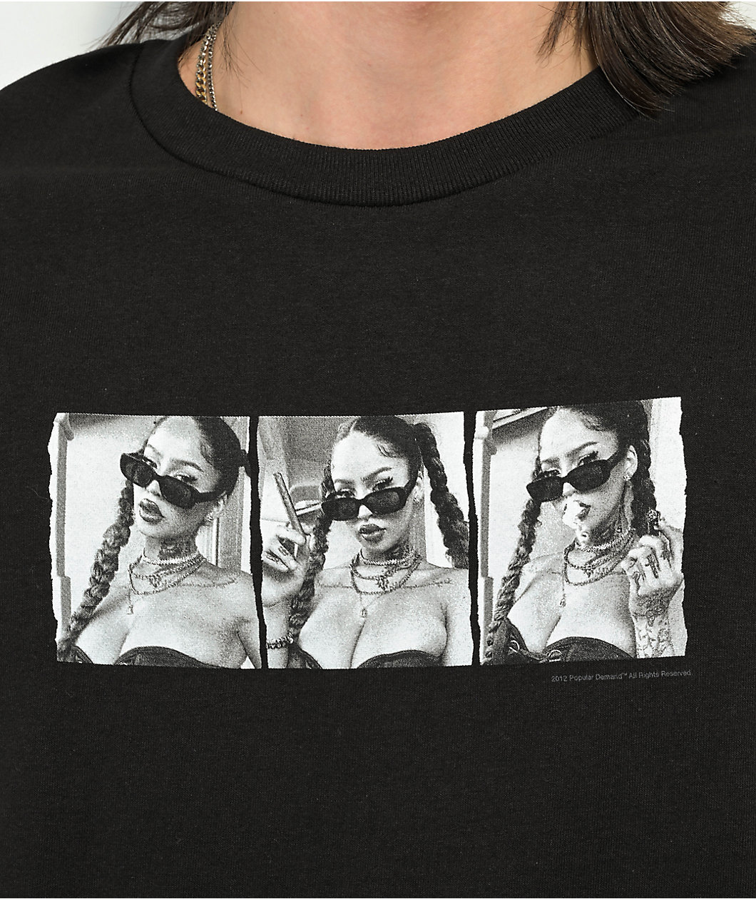 Popular Demand Light Strip Black T-Shirt