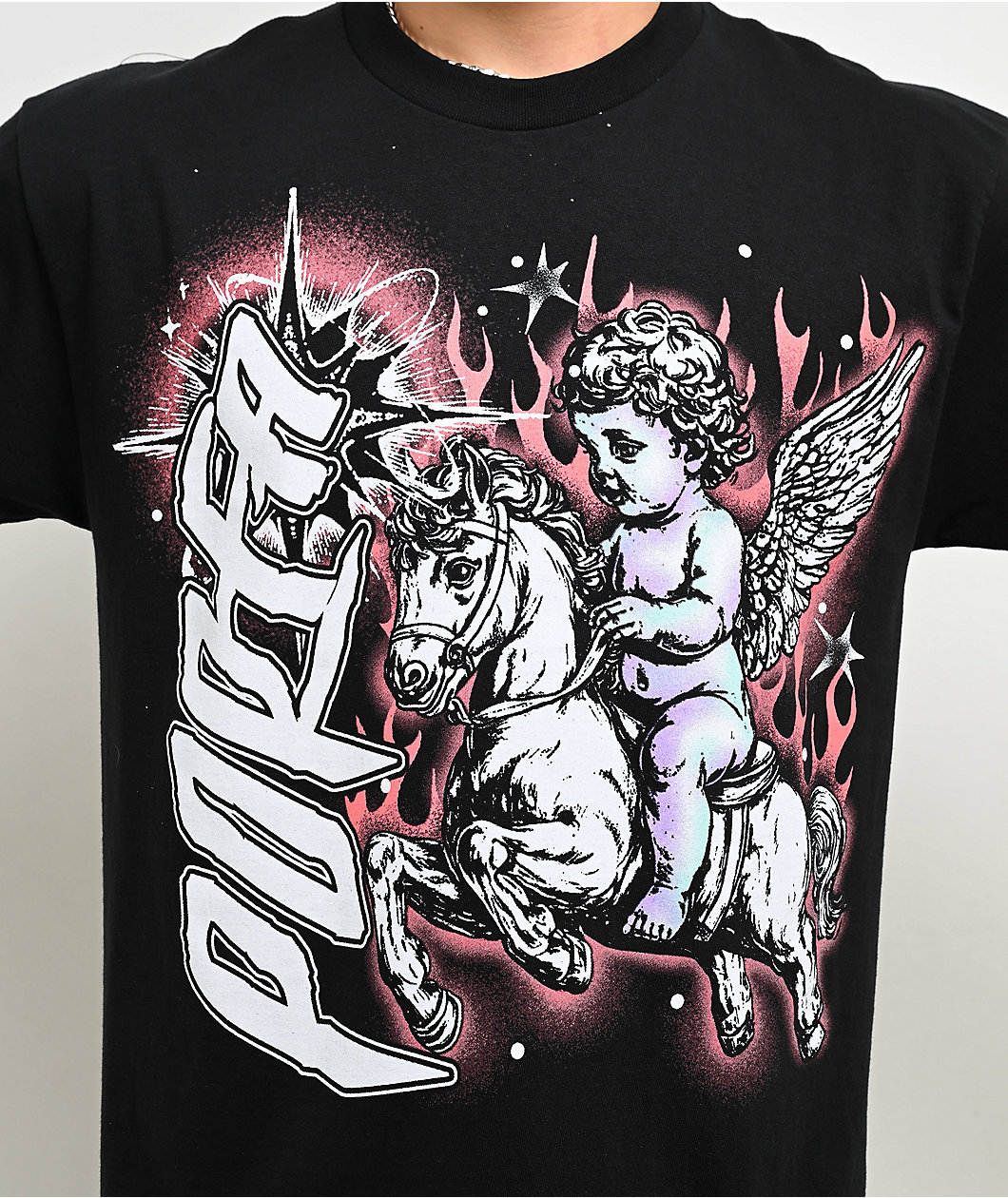 Porfa Cherub Black T-Shirt