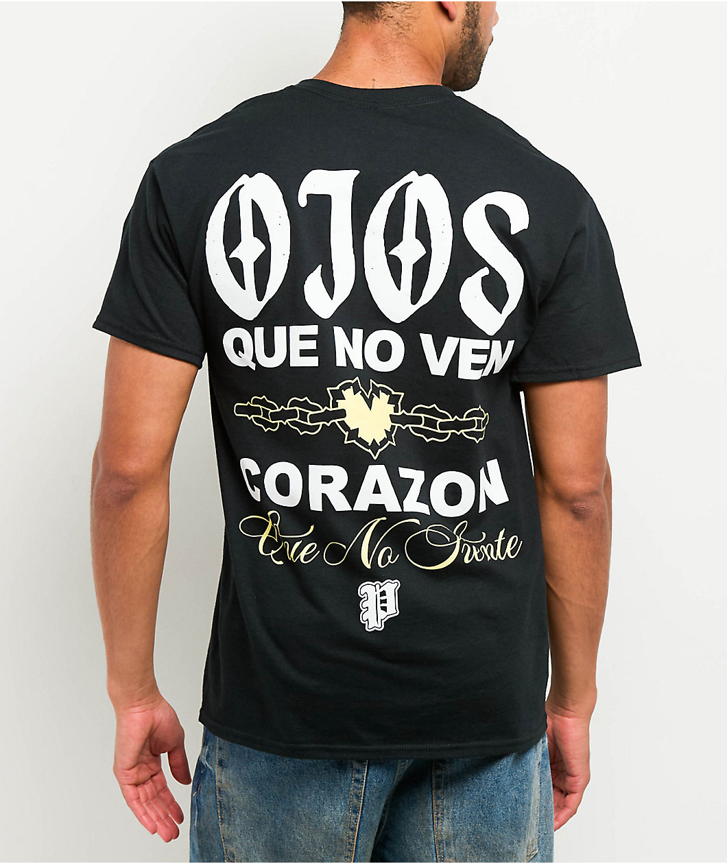 Porfa Corazon Black T-Shirt