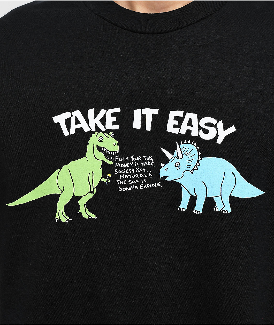 Porous Walker Take It Easy Black T-Shirt