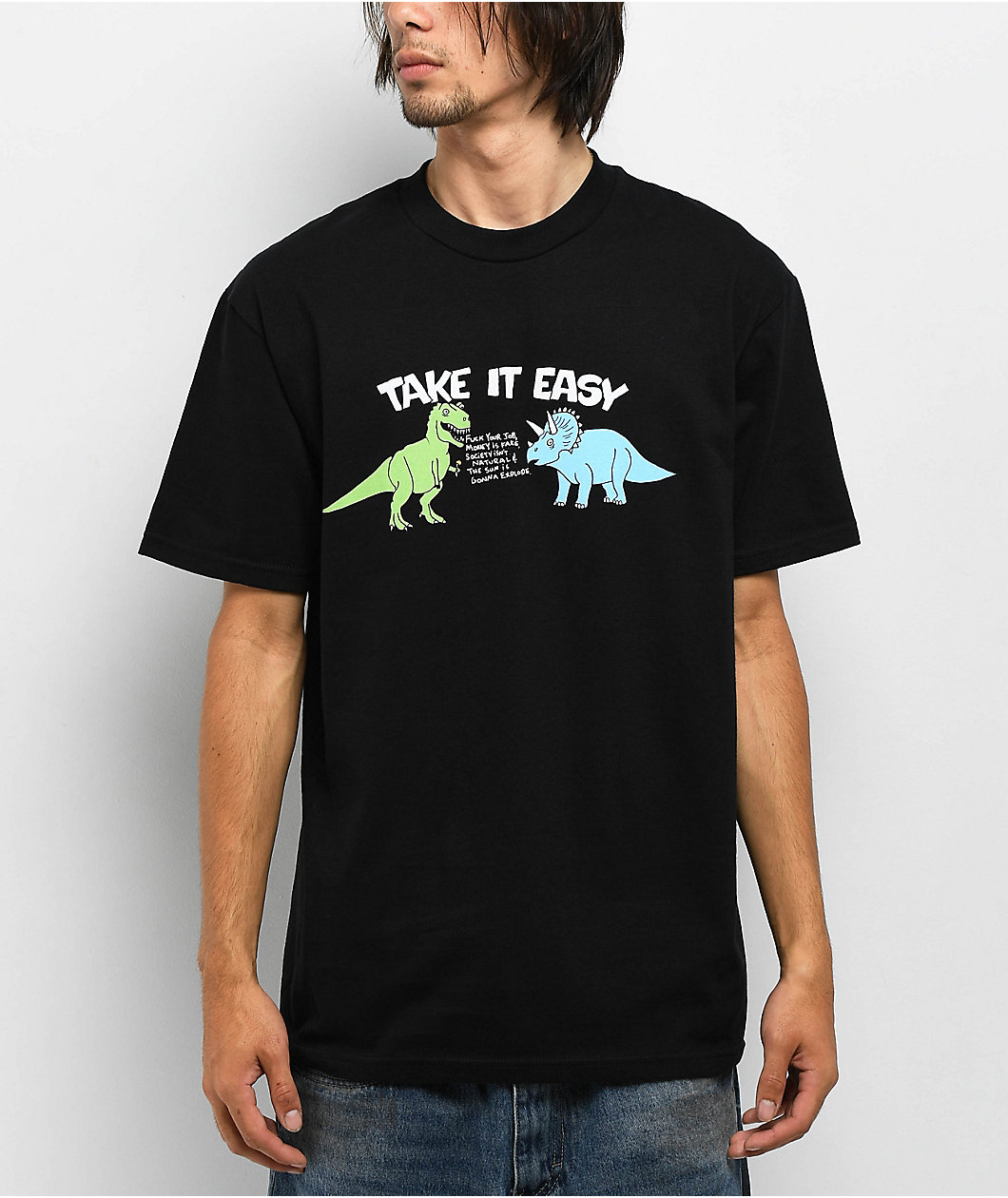 Porous Walker Take It Easy Black T-Shirt