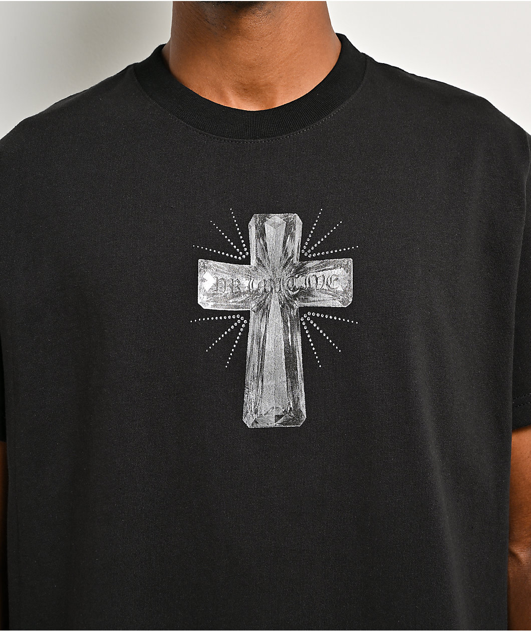 Primitive Arena Rhinestone Black Heavyweight T-Shirt