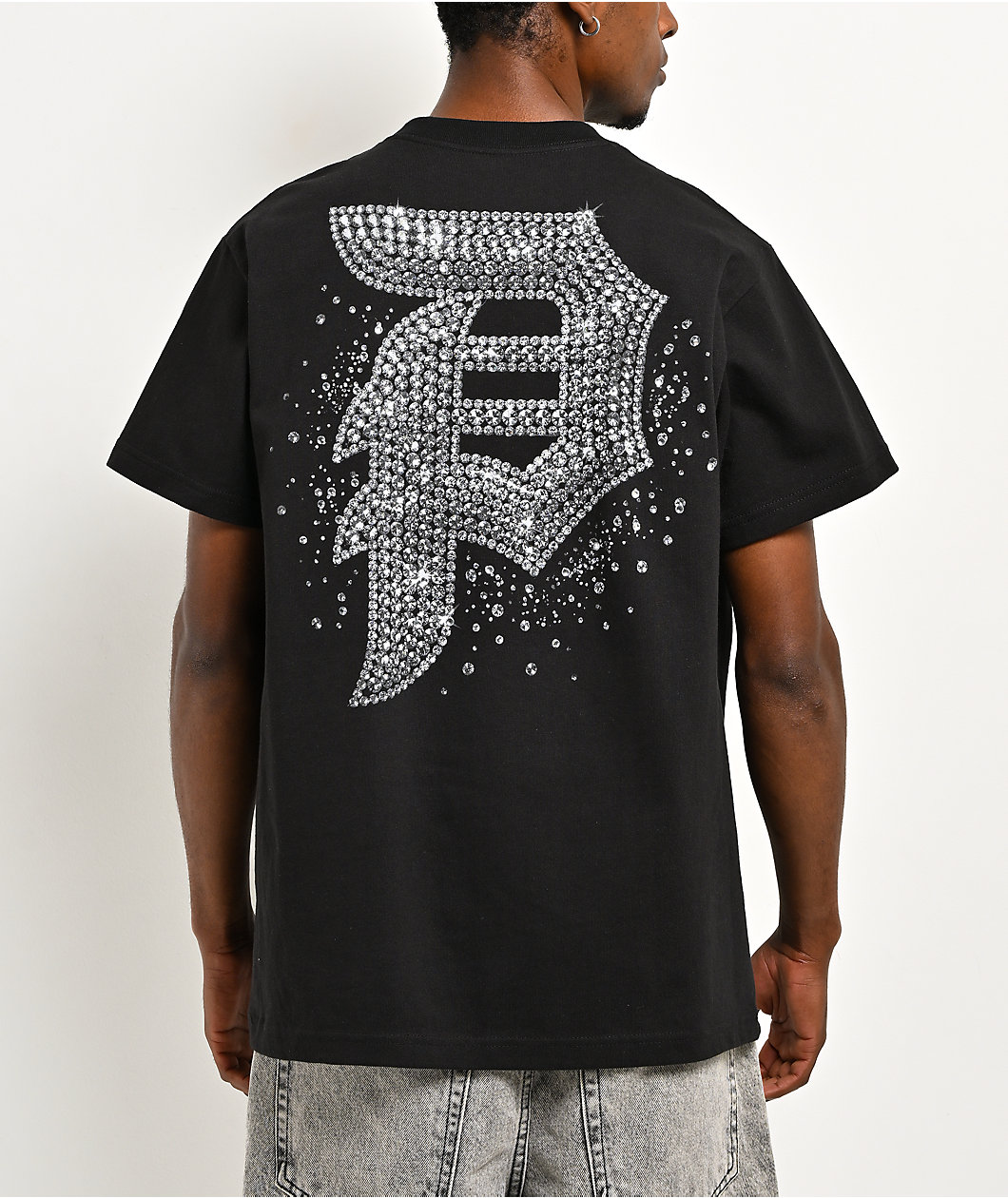 Primitive Arena Rhinestone Black Heavyweight T-Shirt