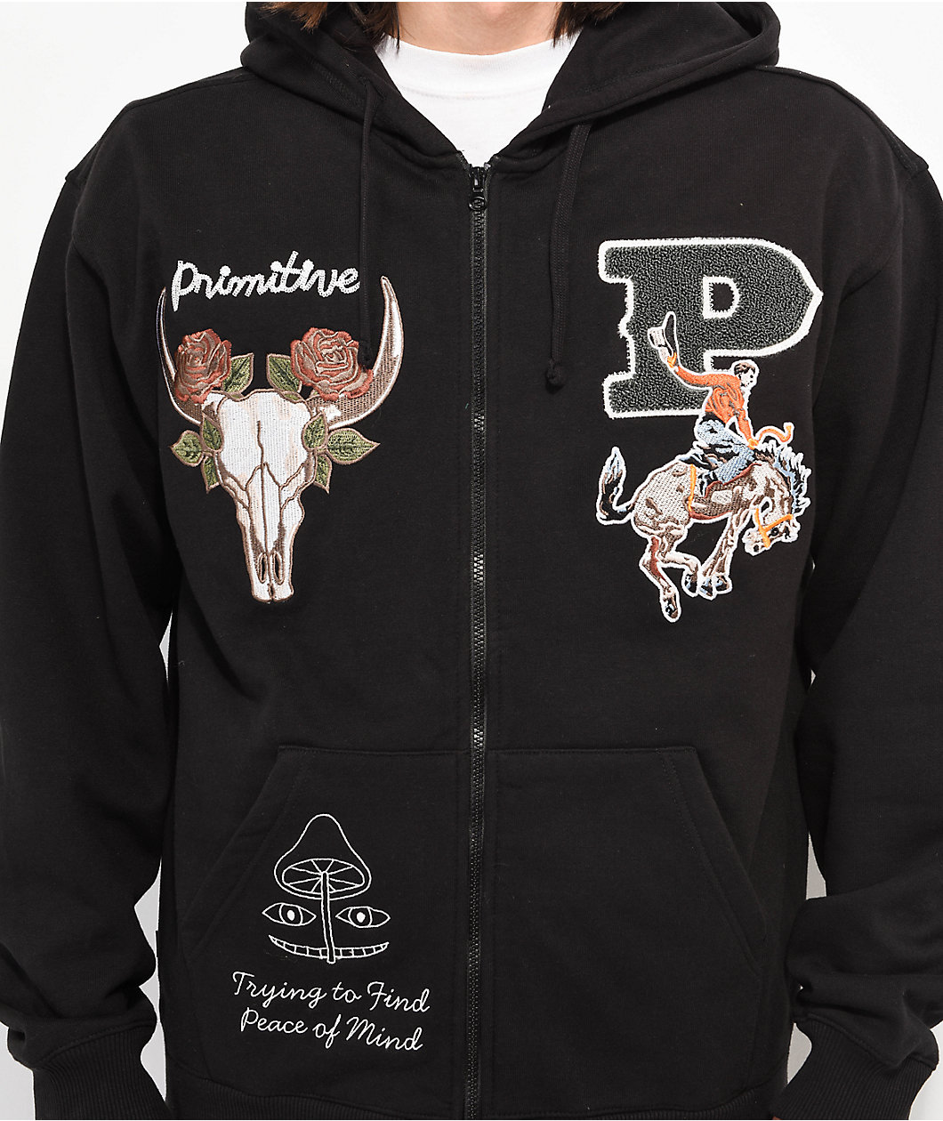 Primitive Badlands Black Zip Hoodie