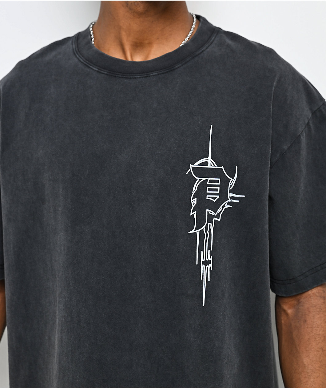 Primitive Cage Dirty P Black Wash T-Shirt