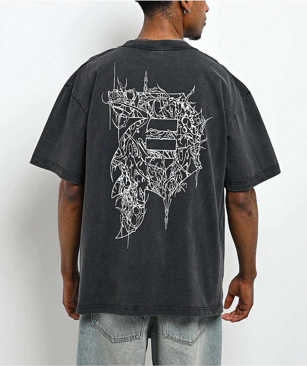 Primitive Cage Dirty P Black Wash T-Shirt
