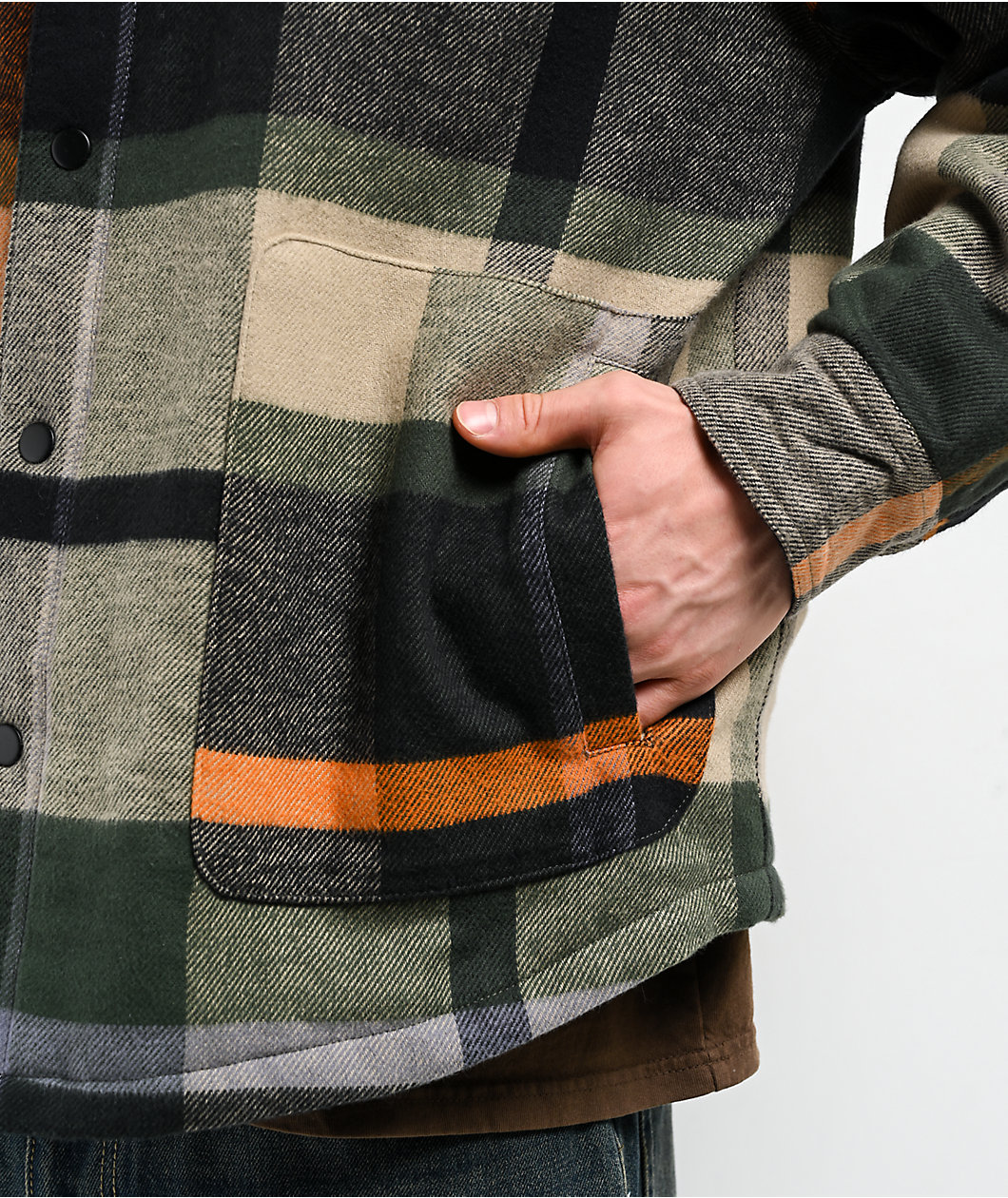 Primitive Circuit Green Flannel Jacket