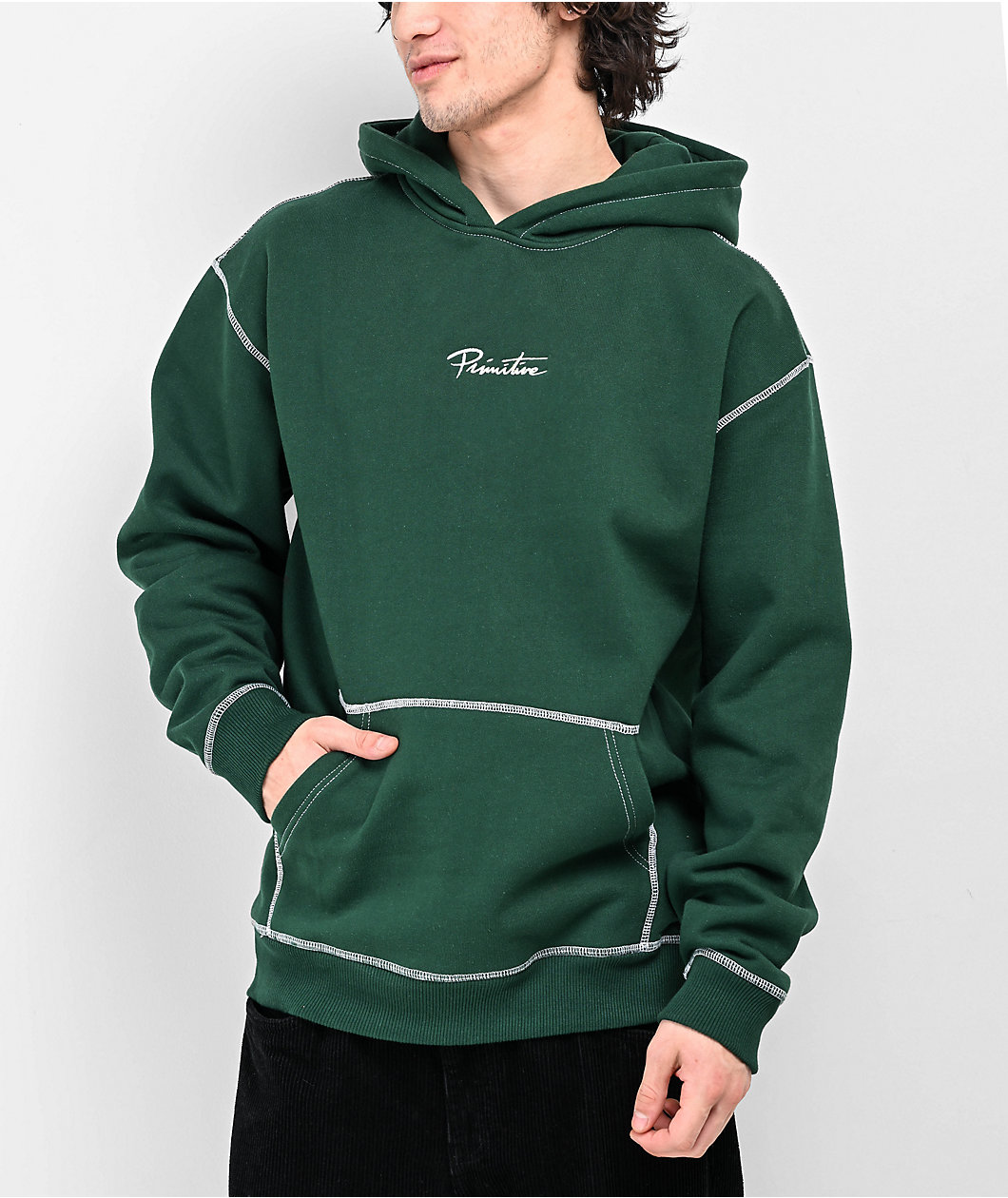 Primitive Contra Green Hoodie