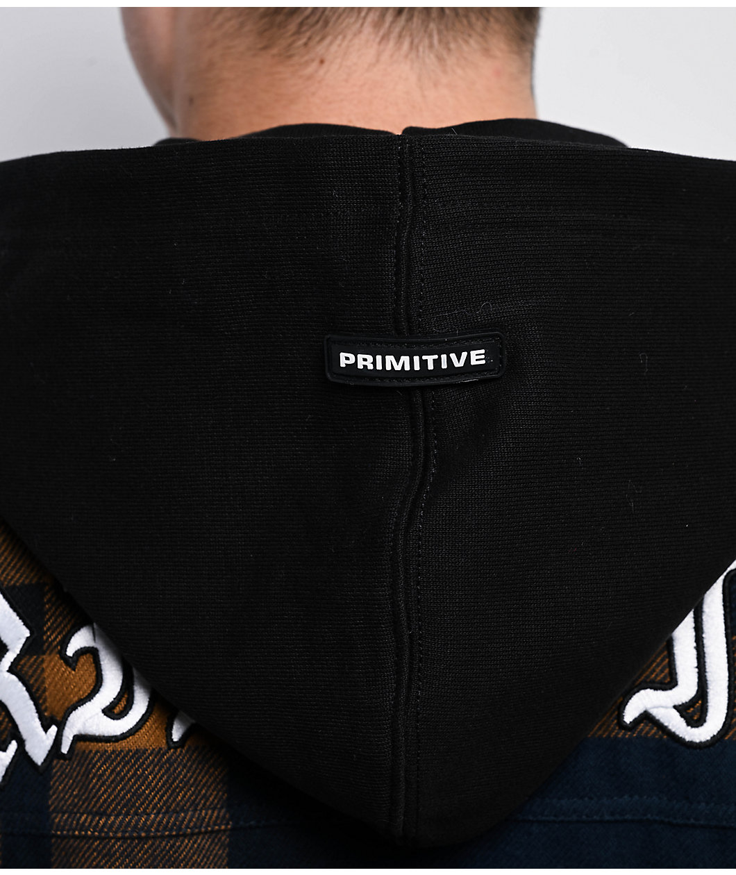 Primitive De Soto Brown & Blue Hooded Flannel Jacket